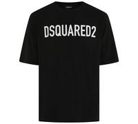 Dsquared2 Loose Fit Markenlogo Schwarzes T-shirt XL