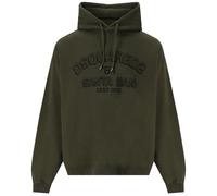 Dsquared2 Loose Fit Santa Dan Logo Grüner Kapuzenpullover XL