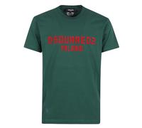 Dsquared2 Milano Logo Cool Fit Grünes T-shirt XS