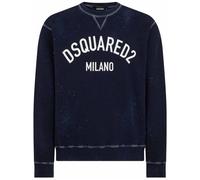 Dsquared2 Milano Logo Cool Fit Marineblaues Sweatshirt S