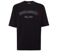 Dsquared2 Milano Logo Schwarzes T-shirt 2XL