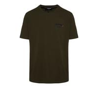 Dsquared2 Regular Fit Gummi-logo Militärgrünes T-shirt L