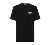Dsquared2 Regular Fit Gummi-logo Schwarzes T-shirt M