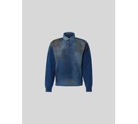 Dsquared2 Regular Fit Poloshirt in Denim-Optik in Marine, Größe XL