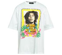 Dsquared2 Skater Fit Home Is In My Head Logo Weißes T-Shirt M
