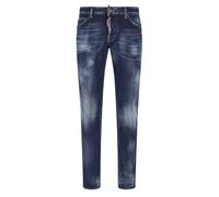 Dsquared2 Skater Jean Jeans mit kanadischer Flagge und Abzeichen in blauer Waschung 30W/30L