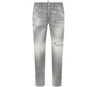 Dsquared2 Skater Jean Paint Splatter Light Grey Wash Jeans 38W/30L