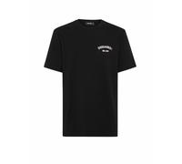 Dsquared2 Regular Fit Gummi-logo Schwarzes T-shirt XL
