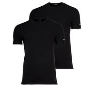 DSQUARED2 Herren T-Shirts, 2er Pack - Twin Pack T-Shirt, Rundhals-Ausschnitt, Cotton Stretch Schwarz 3XL
