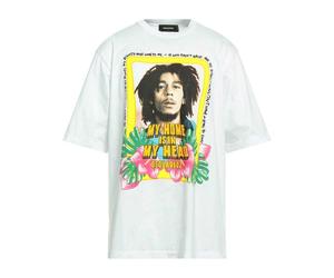 DSquared2 Unisex Erwachsene Mein Zuhause Ist In Meinem Kopf Bob Marley T-Shirt (Weiß) M