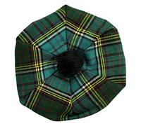 DSS KILTS Scottish Tam O' Shanter Acryl Tartan Wolle Tammy Hut Kilt Accessoire für Herren, Anderson Ancient Tartan, Einheitsgröße