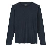 DSTREZZED Herren Langarmshirt - Newman Crew, Rundhals, Heavy Slub Jersey, Baumwolle Dunkelblau / 2XL XXL Blau
