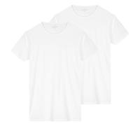 DSTREZZED Herren T-Shirt, Rundhals, 2er Pack - Bronson, Slim Fit, Baumwolle-Viskose-Mix L Weiß