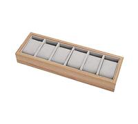 DTACBNEUZ Uhrenbox Uhren-Aufbewahrungsbox mit großer Kapazität, Schmuck-Display-Box, Uhren-Organizer, Holz-Uhren-Display-Tablett Uhrengehäuse-Display-Organizer