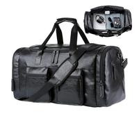 Dtaigou Reisetasche - PU Leder Großes Fassungsvermögen Tragbar | Herren Reisetasche Tragetasche Übernachtungstasche,Für Vater Freund Reisen Übernachtung Wochenende Business Fitness Flugzeug