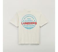 DTmF Bad Bunny Londres Heavyweight Merch T-Shirt Cream White S
