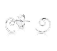DTPsilver - Damen - Ohrringe 925 Sterling Silber Spirale - Ohrstecker