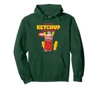 Du bist Mein Ketchup (Lustiges Statement von Best Friends BFF) Pullover Hoodie, Unisex für Erwachsene, Waldgrün, S