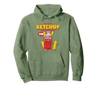 Du bist Mein Ketchup (Lustiges Statement von Best Friends BFF) Pullover Hoodie, Unisex für Erwachsene, Salbeigrün, L