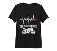Du verstehst das Nicht Motorrad Herzschlag Puls Supersport Premium T-Shirt