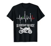 Du verstehst das Nicht Motorrad Herzschlag Puls Supersport T-Shirt