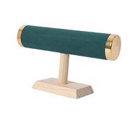 Dualoai Schmuckständer Holz Metall Armband Halskette Uhr Bangle Ausstellungsständer mit Flanell Material Schutz für Geschenk Shop Organisation