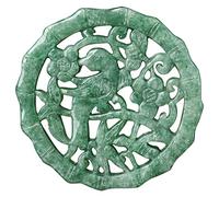 DUANGYMM Halskette, Jade-Halskette Feng Shui Jadeit-Elstern-Anhänger mit Kordel - Chakra-Kristall-Amulett for Wohlstand