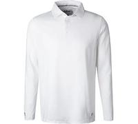 dubarry Polo-Shirt Herren Regular Fit Langarm Baumwoll-Piqué weiß, S