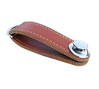 DUBENS Der Key-Organizer aus echtem Leder, Schlüssel Organizer, Aluminium Smart Schlüsselhalter mit Autoschlüsselschlaufe das Accessoire für den Mann (Braun)