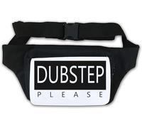 Dubstep Gürteltasche mit Musik-Logo, Weiß