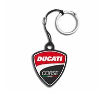 Ducati Corse Shield Schlüsselanhänger Keyring NEU 2023