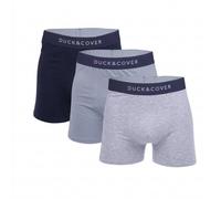Duck and Cover - Boxershorts für Herren (3er-Pack) (Marine/Grau meliert) S