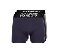 Duck and Cover - "Bronteen" Boxershorts für Herren(3er-Pack) (Marineblau/Schwarz/Grau meliert) S