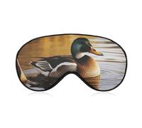 Duck by The Lake Augenmaske, seitliche Schlafmaske, leichte Augenbinde, Schlafmaske, Nasenpolster und Gummiband für Kinder, Frauen und Männer