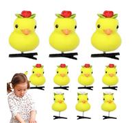 Duck Hair Clips - 10pcs Cute Plüsch Ente Haarspangen | Cartoon Haarnadeln für Mädchen Frauen Osterkopfschmuck Nettes Kostümzubehör, Tägliche Haardekoration für Kinder, 2.56 in