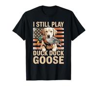 Duck Hunting Funny Retriever Dog Hunter Art T-Shirt