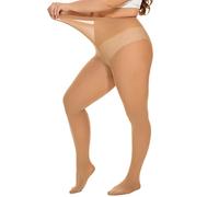 DUCMODA Damen Curvy Strumpfhose Große Größen Semi-Blickdicht Strumpfhosen Plus Größen XL-4XL Oversize über 10 Farben,Hautfarbe,3XL