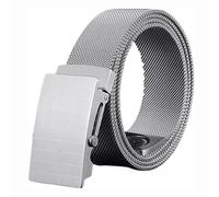 DUddTTW Einfache Gürtel Edelstahl Gürtel Mit Roller Schnalle männer Gürtel Ratsche Web Gürtel Für Männer Metall Geflochtene Magnetische Gürtel männer