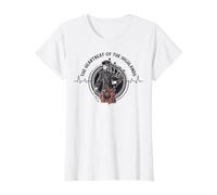 Dudelsackspieler schottischer Bagpipe-Herzschlag Dudelsack Preisgünstiges Grafik-T-Shirt, Damen, Weiß, XL