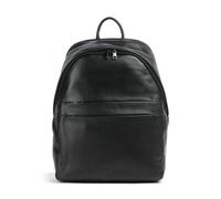 DuDu Bags New York Laptop-Rucksack schwarz, Leder, Unisex