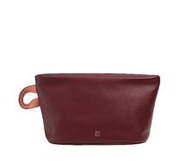 DuDu Fuerteventura Kosmetiktasche Leder 28 cm burgundy (534-6038-11) rot
