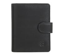 DuDu Geldbörse RFID Schutz Leder 8.5 cm schwarz