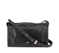 DUDU Borsa Bauletto a Tracolla da Donna in Pelle - Borsa Elegante, Grande e Spaziosa Con Tracolla Regolabile per Ogni Occasione Black_Nude
