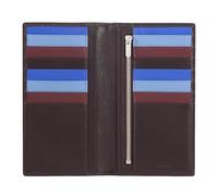 DUDU Brieftasche RFID-Schutz aus Leder bunt Gross mit 16 Karten-Fächern Dunkelburgundy