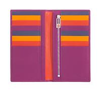 DUDU Brieftasche RFID-Schutz aus Leder bunt Gross mit 16 Karten-Fächern Fuchsia