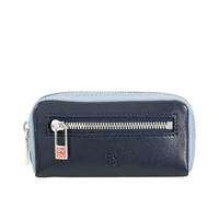 DUDU Bunte Unisex Schlüsseltasche in echtem Kalbsleder Navy