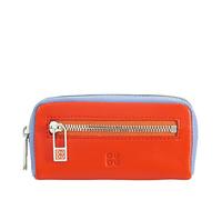 DUDU Bunte Unisex Schlüsseltasche in echtem Kalbsleder Orange
