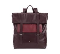 DUDU Bunter Lederrucksack für Männer und Frauen, großer weicher 14-Liter-Rucksack mit Mehreren Fächern und sportlichem, lässigem Design Dunkelburgundy