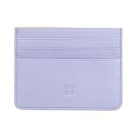 DUDU Buntes Kreditkartenetui in Nappaleder und 6 Fächern Provence Lilac