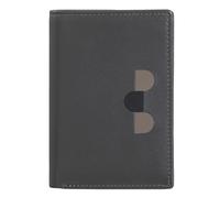 DUDU Herren Portemonnaie aus Leder, kompaktes, schmales Portemonnaie für Herren mit Kreditkartenfach, Bargeldfach, Münzfach mit Reißverschluss, mit RFID-Schutz Anthracite Mosaic